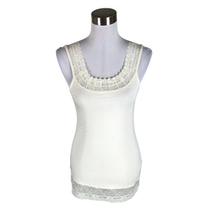 Unisex Cream - Trikotaažist topp, suurus 36 - Looduslik valge (1)