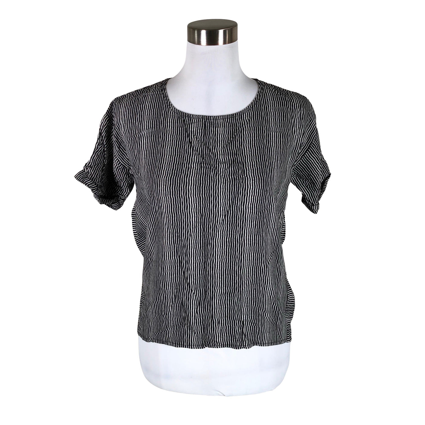 Unisex Minimum - Lühikeste käistega pluus, suurus 36 - Must (1)