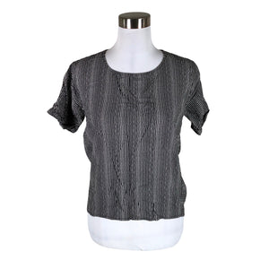Unisex Minimum - Lühikeste käistega pluus, suurus 36 - Must (1)
