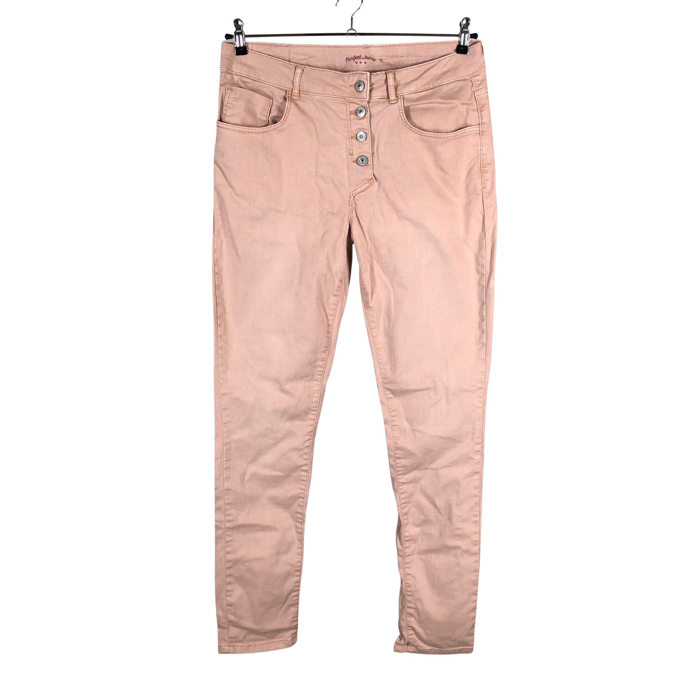 Unisex Perfect Jeans - Teksad, suurus 42 - Heleroosa (1)