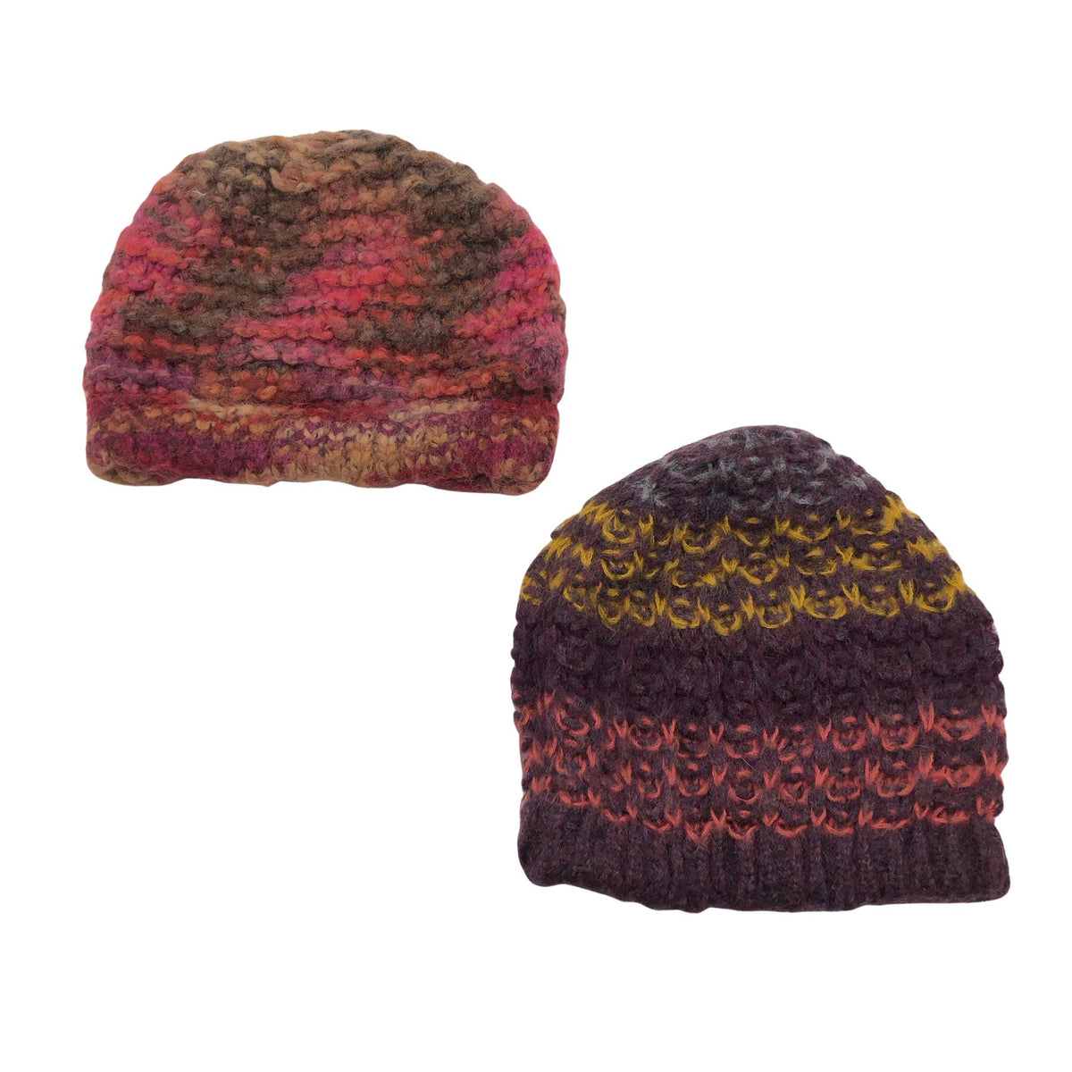 Unisex Benetton - Talvemüts, suurus 56 - 58 cm - Veinipunane (1)
