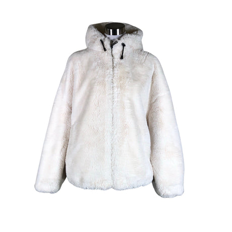 Unisex DKNY - Kunstkarusnahast mantel, suurus 38 - Valge ()