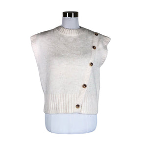 Unisex Yaya - Kootud vest, suurus 38 - Looduslik valge (1)