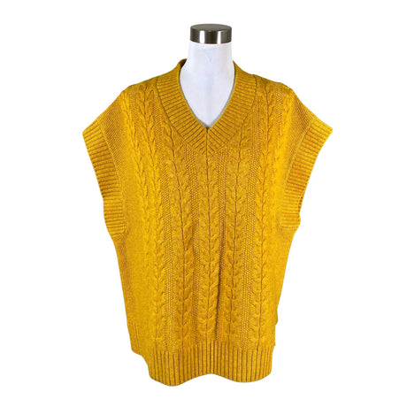 Unisex Nanso - Kootud vest, suurus 40 - Kollane ()