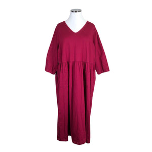 Unisex Ulla Popken - Trikotaažist kleit, suurus 54 - Punane (1)