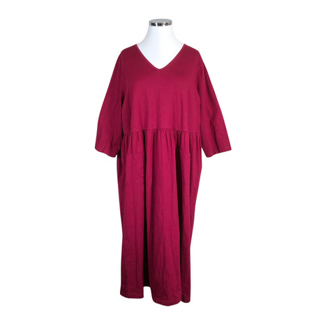 Unisex Ulla Popken - Trikotaažist kleit, suurus 54 - Punane ()