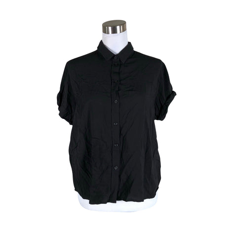 Unisex Samsoe&Samsoe - Lühikeste käistega pluus, suurus 40 - Must ()