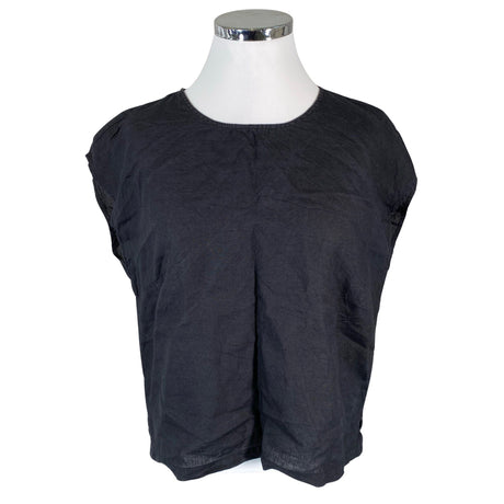 Unisex Nanso - Lühikeste käistega pluus, suurus 44 - Must ()