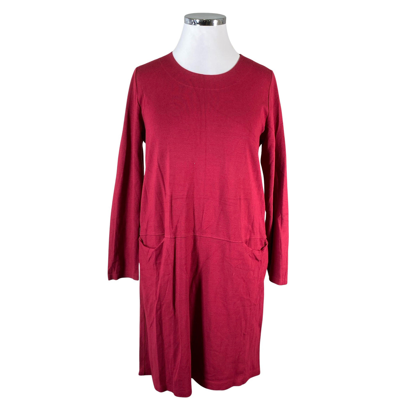 Unisex Nanso - Trikotaažist kleit, suurus 48 - Veinipunane (1)