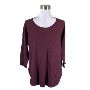 Unisex Boomerang - Kootud tuunika, suurus 36 - Veinipunane (1)