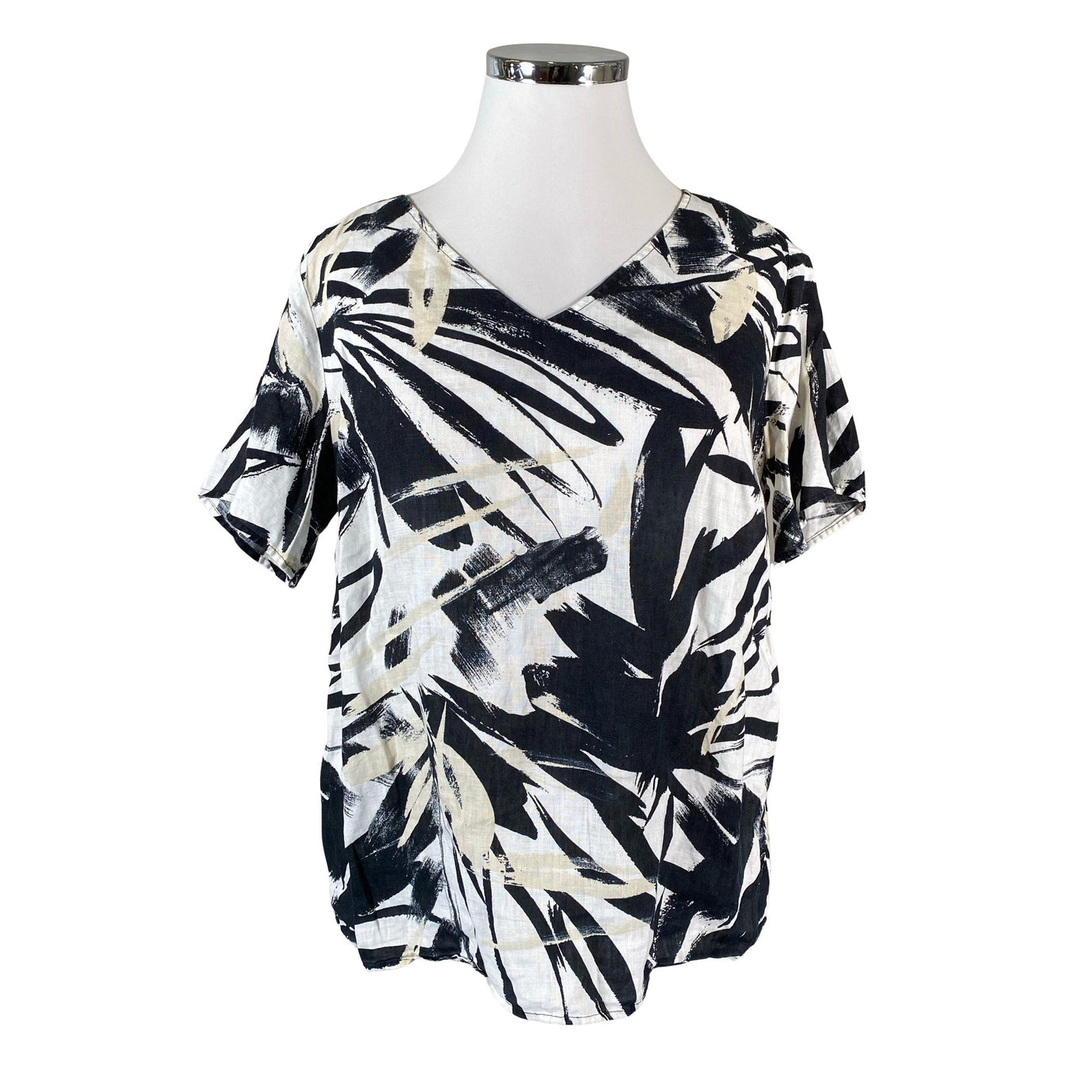 Unisex Voglia - Lühikeste käistega pluus, suurus 44 - Valge (1)