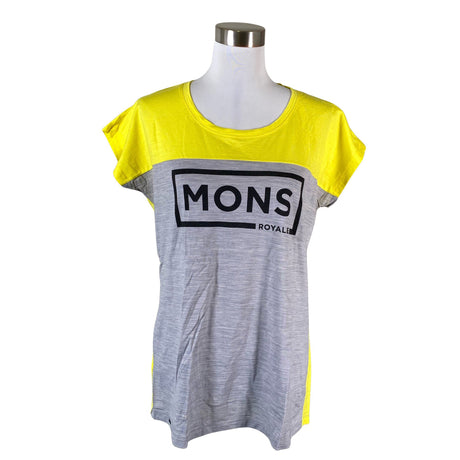 Unisex Mons Royale - Spordisärk, lühikesed käised, suurus 40 - Kollane ()