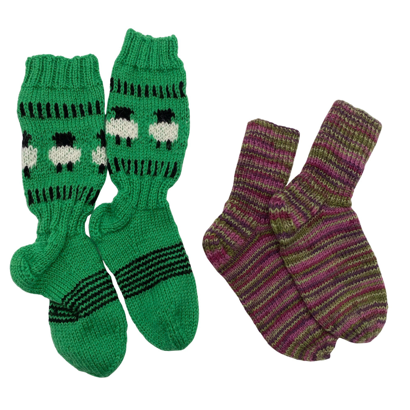 Unisex Handmade - Villased sokid, suurus 28 - Roheline (1)