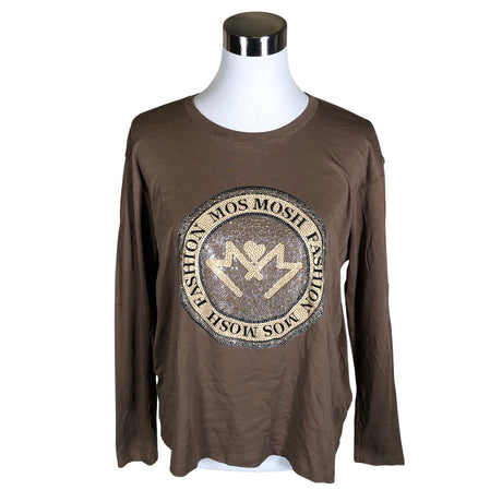 Unisex Mos Mosh - Trikotaažist pluus, suurus 40 - Pruun ()