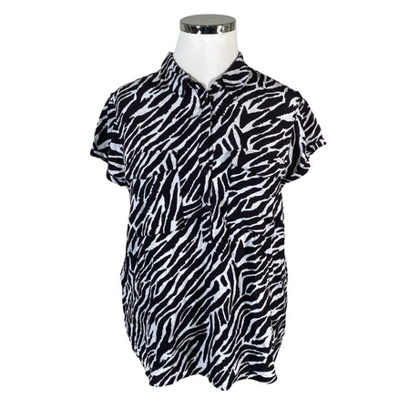 Unisex Comma - Lühikeste käistega pluus, suurus 44 - Must ()