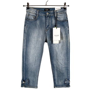 Unisex M.A.P.P Jeans - Teksast poolpikad püksid, suurus 36 - Helesinine (1)