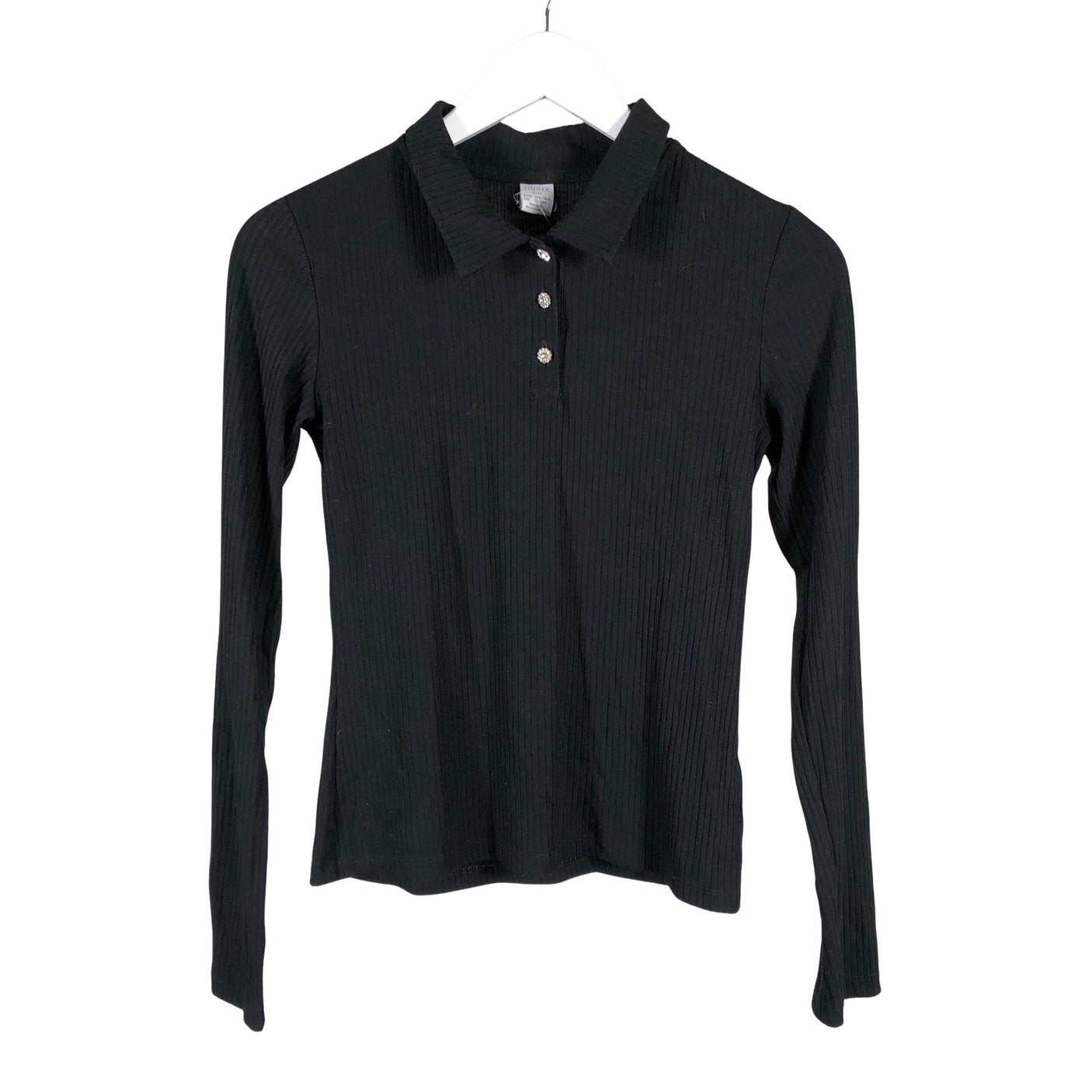 Unisex Lindex - Trikotaažist pluus, suurus 158 - 164 - Must (1)