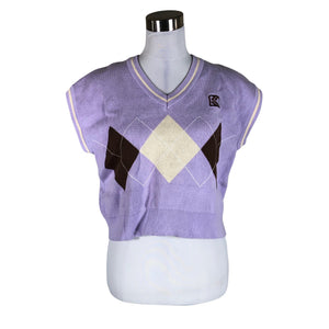 Unisex Karl Kani - Kootud vest, suurus 34 - Lilla (1)