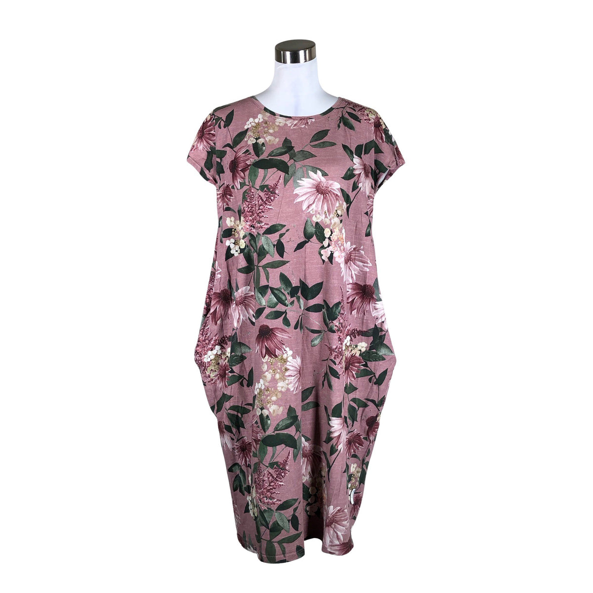 Unisex Versonpuoti - Trikotaažist kleit, suurus 40 - Heleroosa (1)