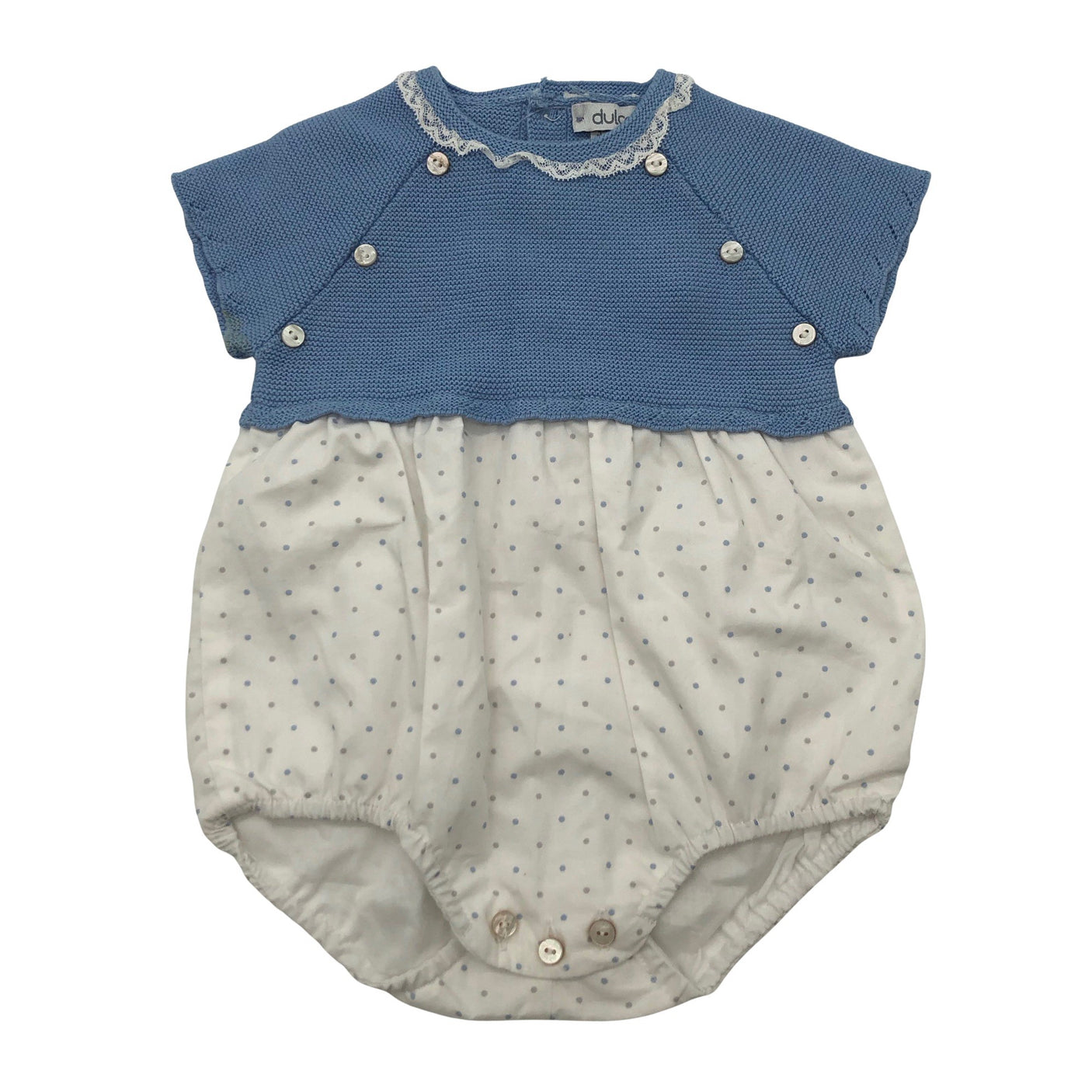 Unisex Dulces - Lühike pükskostüüm, suurus 62 - 68 - Helesinine (1)