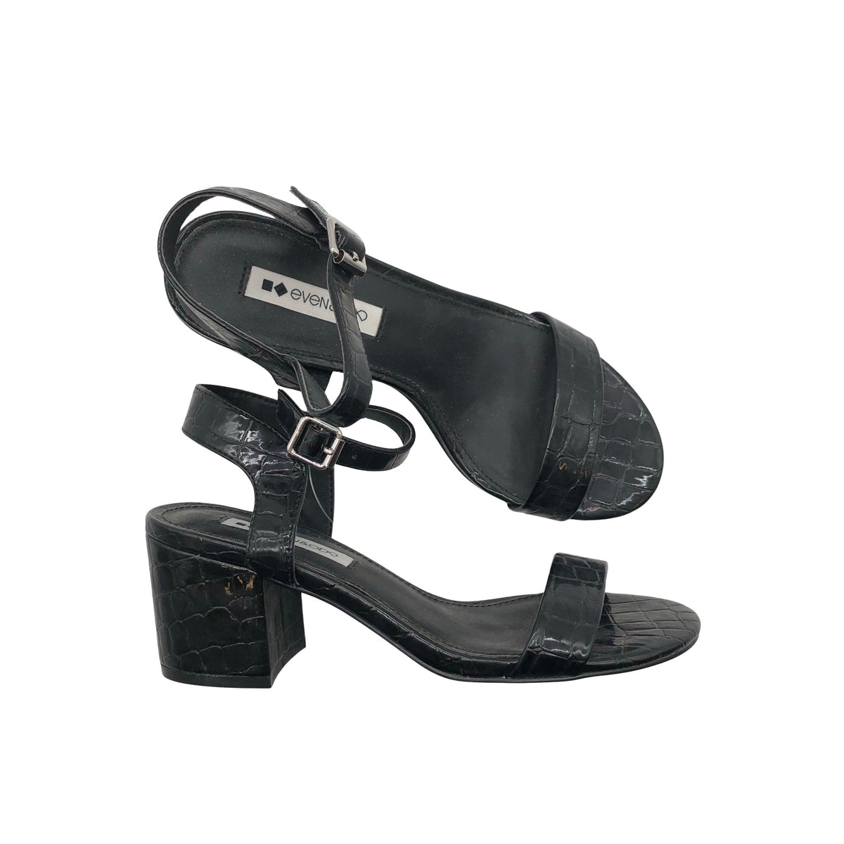 Unisex Even&Odd - Kontsaga rihmikud, suurus 37 - Must (1)