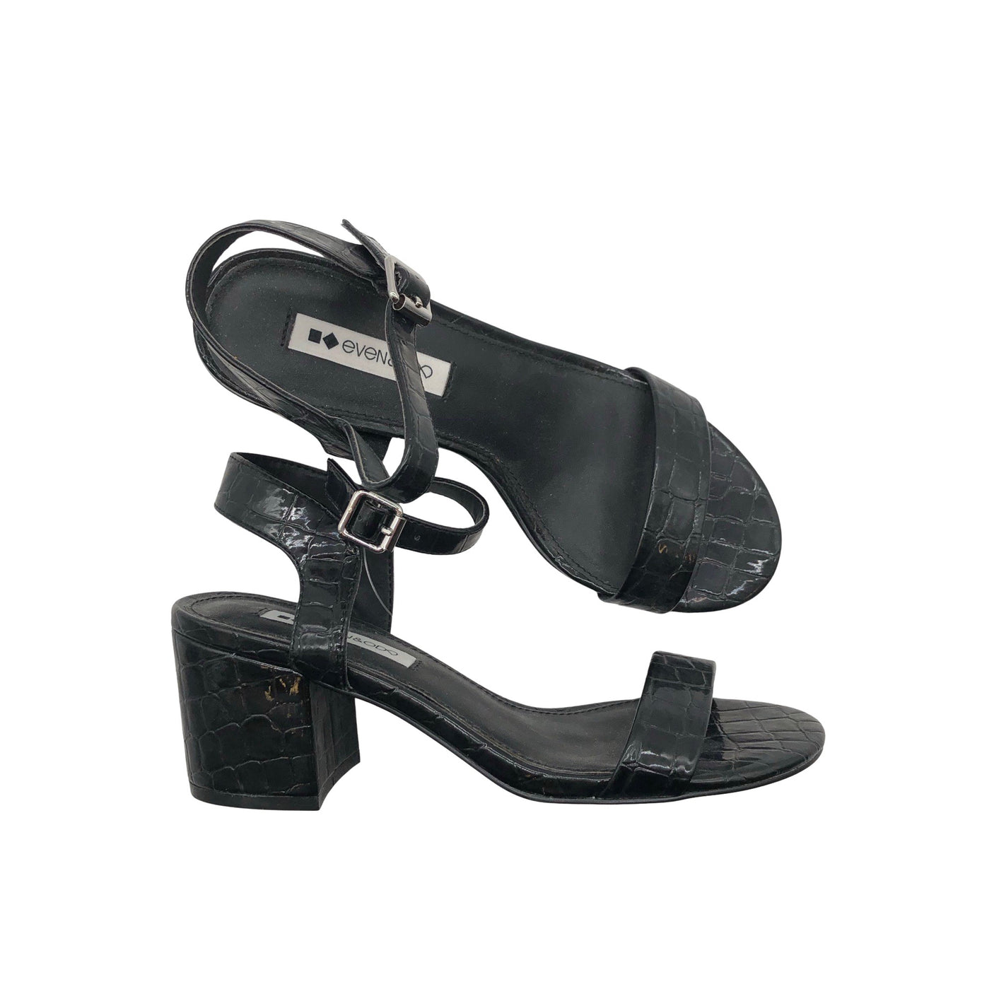 Unisex Even&Odd - Kontsaga rihmikud, suurus 37 - Must (1)
