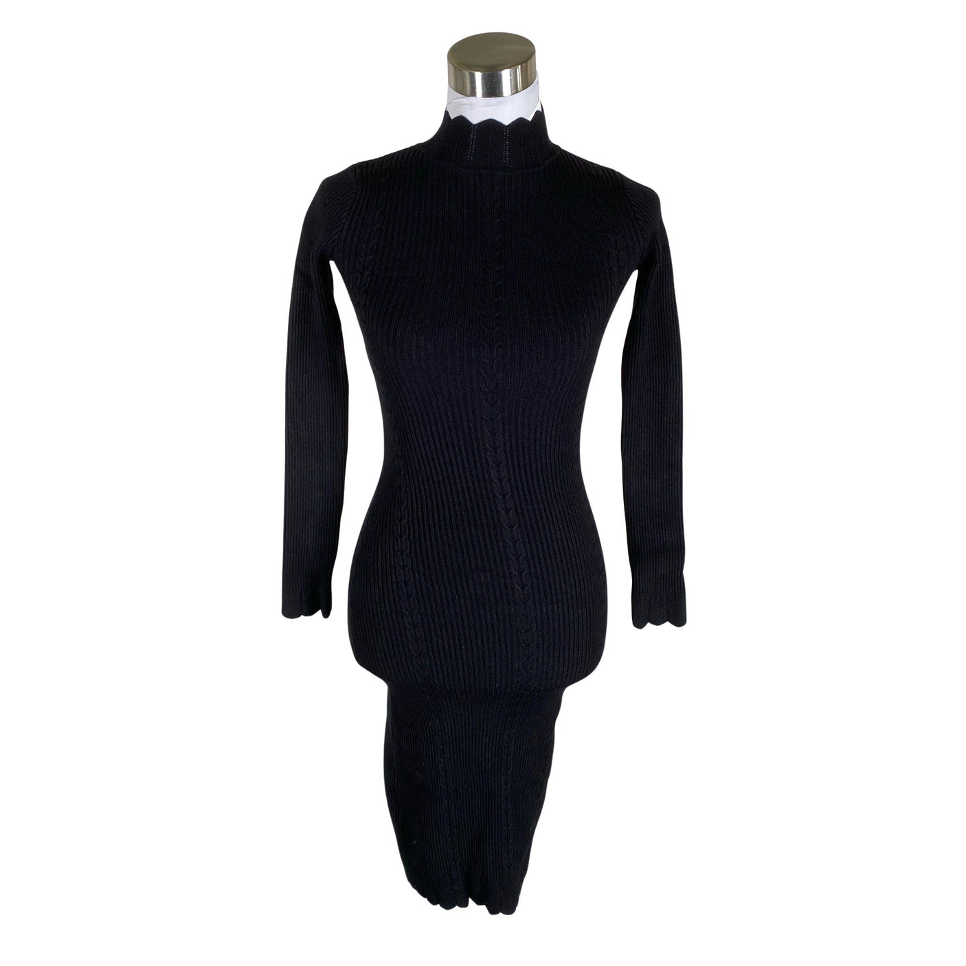 Unisex Fashion Union - Kootud kleit, suurus 32 - Must (1)