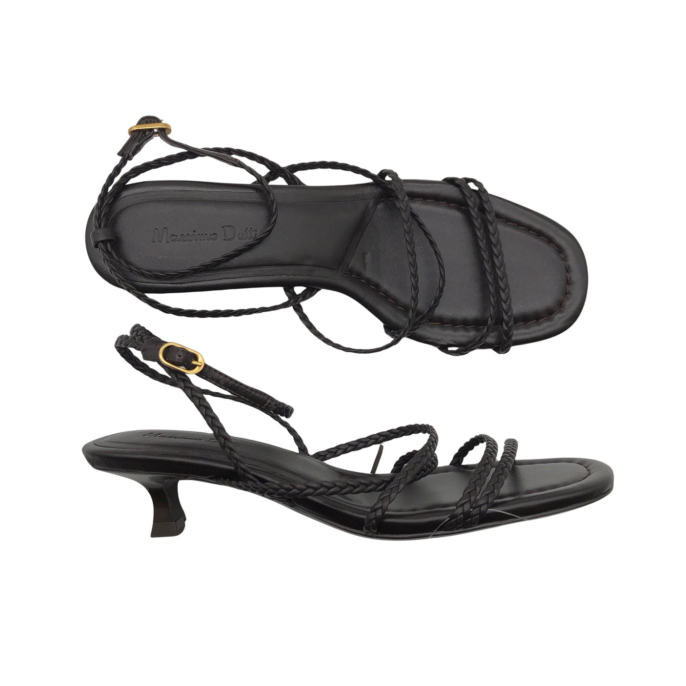 Unisex Massimo Dutti - Kontsaga rihmikud, suurus 38 - Pruun (1)