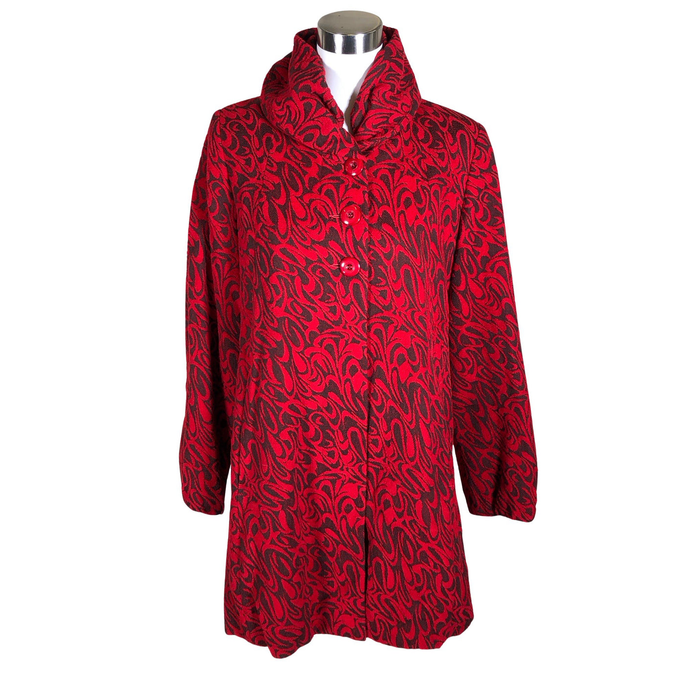 Unisex Cliff - Villane mantel, suurus 38 - Punane (1)