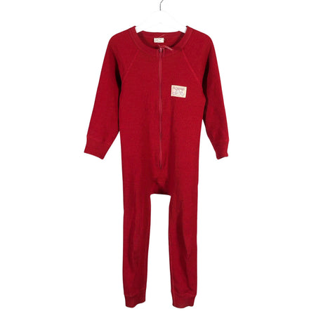Unisex Ruskovilla - Villane kombinesoon, suurus 104 - 110 - Punane ()