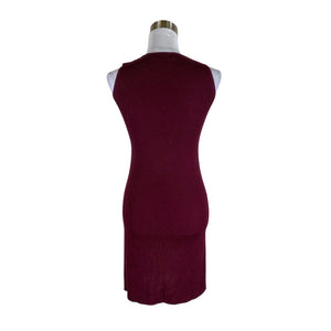 Unisex Lauren Ralph Lauren - Kootud kleit, suurus 34 - Veinipunane (2)