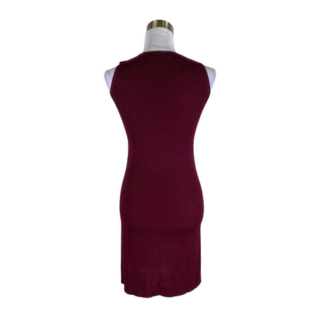 Unisex Lauren Ralph Lauren - Kootud kleit, suurus 34 - Veinipunane (2)