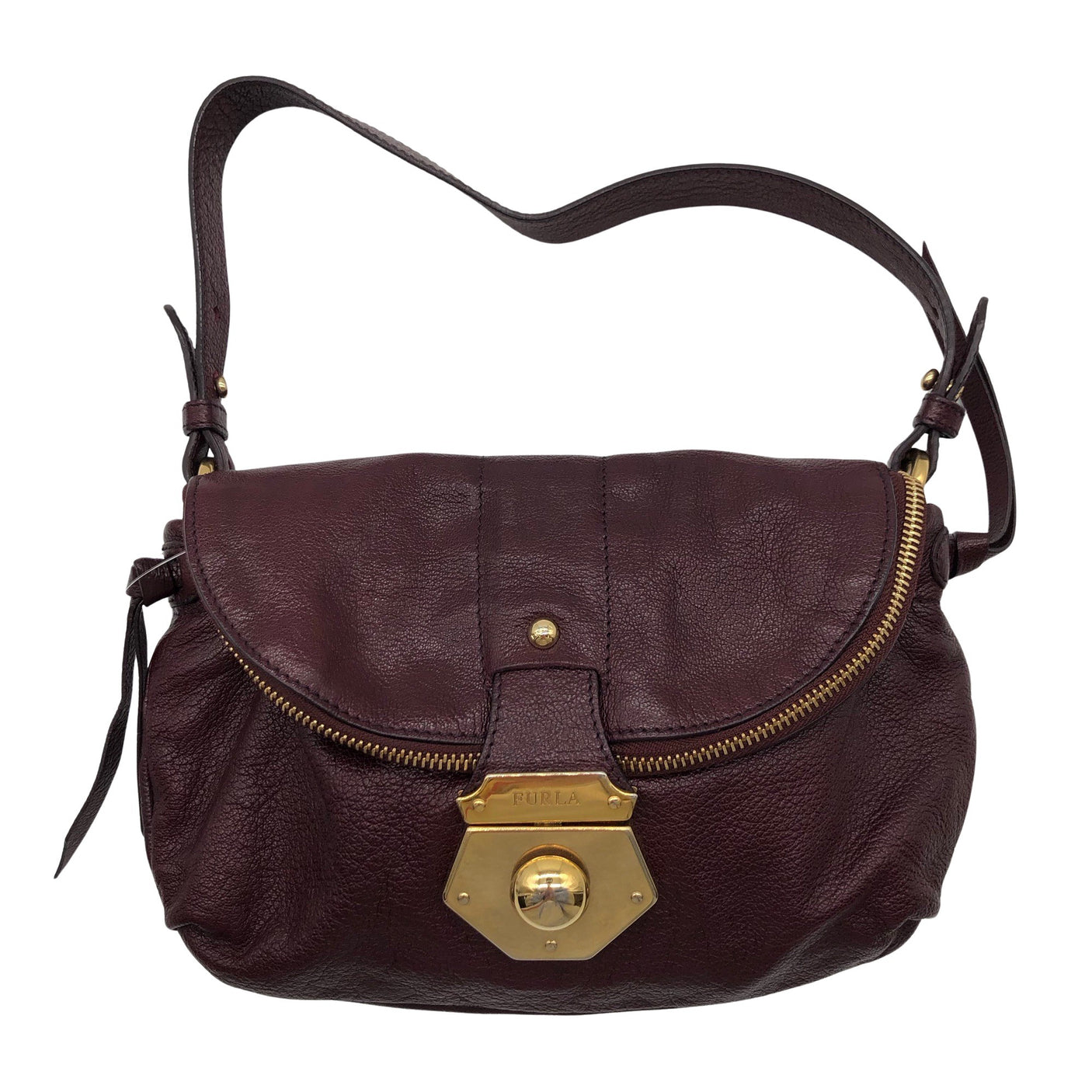 Unisex Furla - Käekott, suurus Midi - Veinipunane (1)