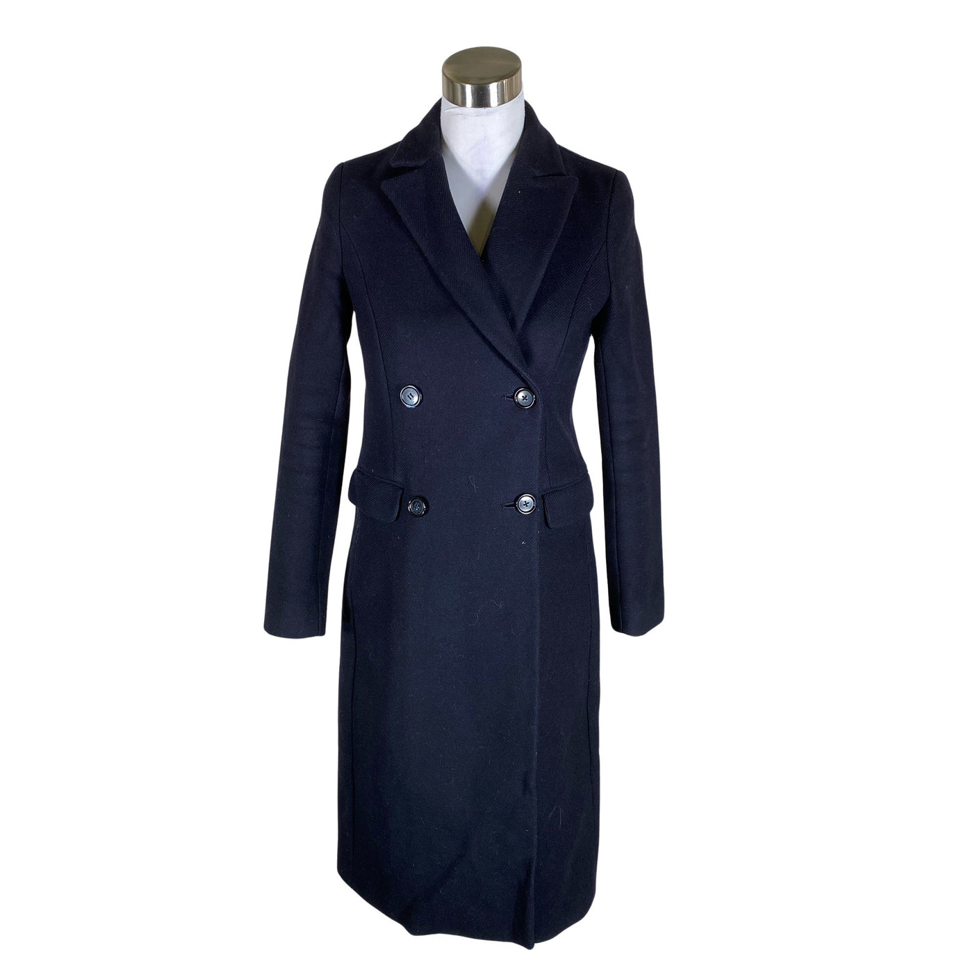 Unisex Massimo Dutti - Villane mantel, suurus 36 - Sinine (1)