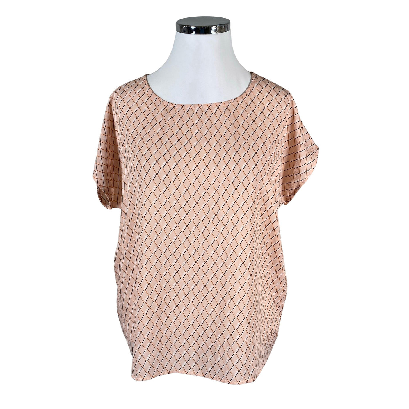 Unisex Saint Tropez - Lühikeste käistega pluus, suurus 42 - Heleroosa (1)