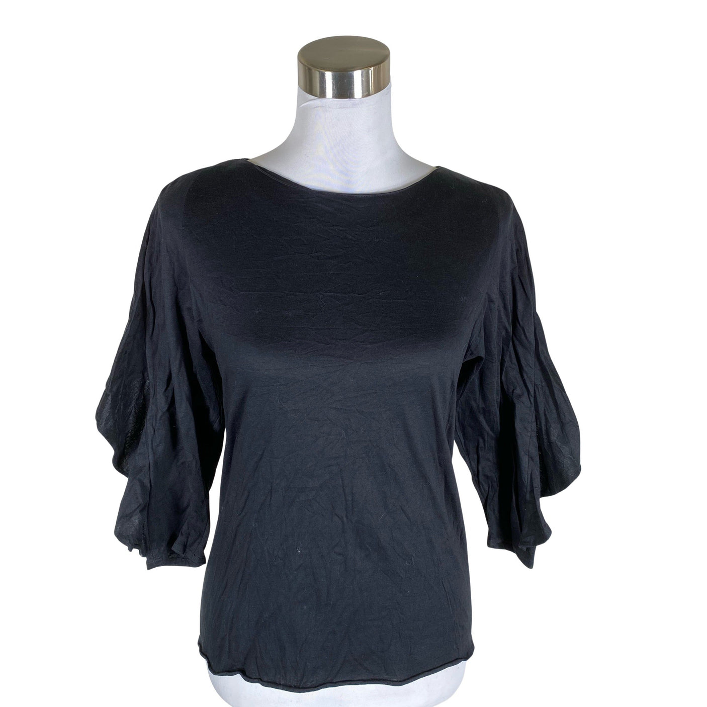 Unisex Amanda - Trikotaažist pluus, suurus 32 - Must (1)