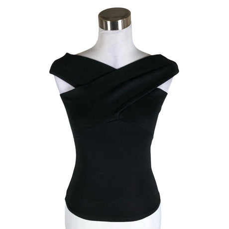 Unisex Andiata - Trikotaažist topp, suurus 34 - Must ()