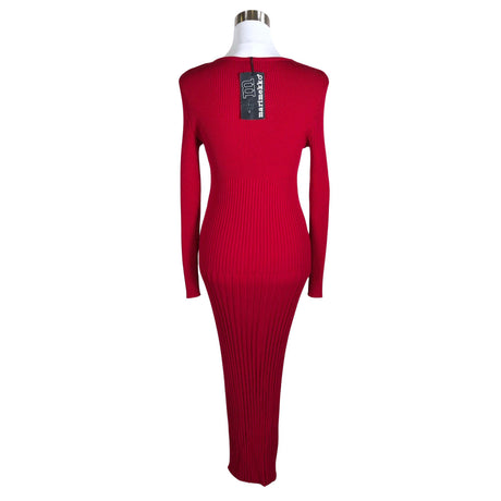 Unisex Marimekko - Kootud kleit, suurus 38 - Punane (2)