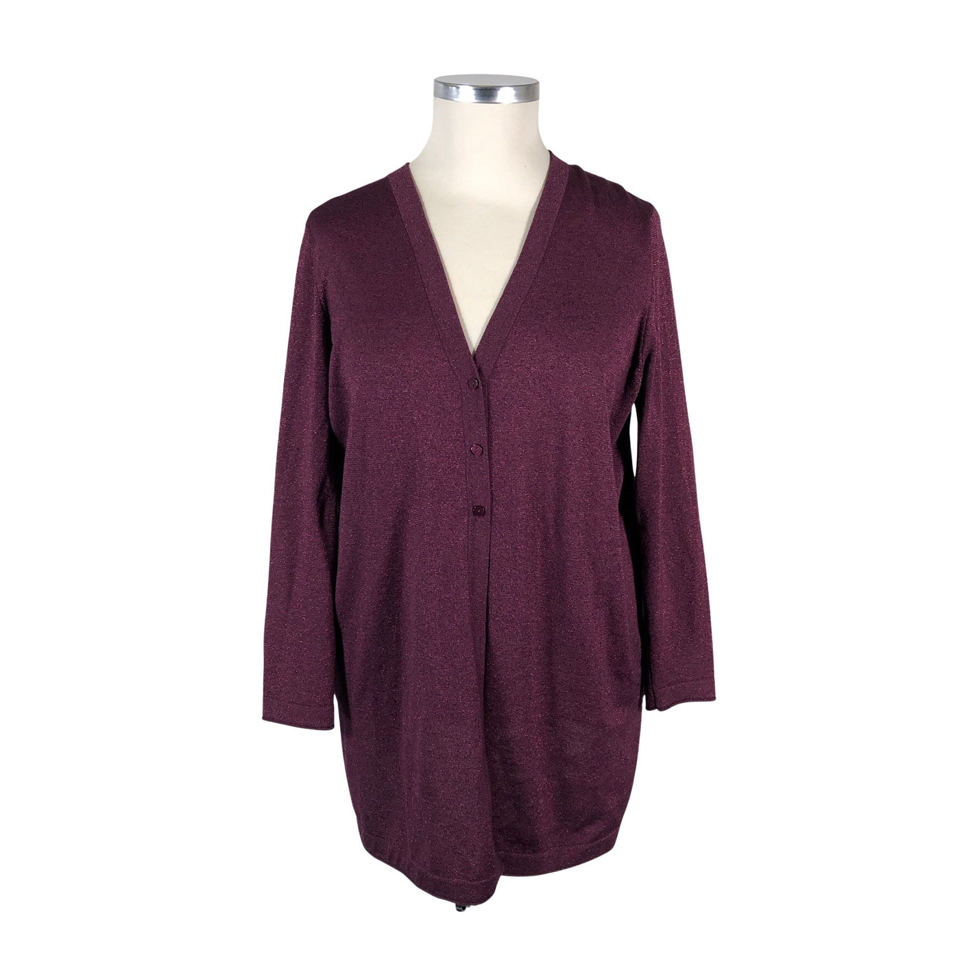 Unisex Gerry Weber - Kardigan, suurus 44 - Veinipunane (1)