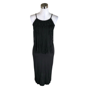 Unisex Nü - Trikotaažist kleit, suurus 36 - Must (1)
