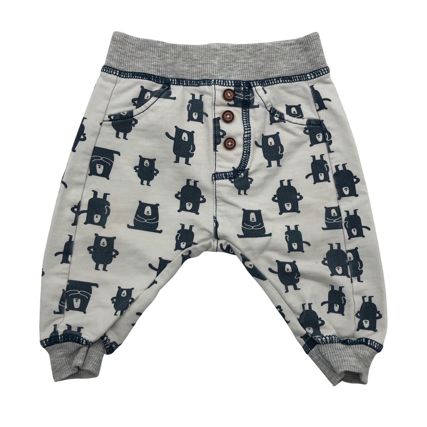 Unisex Hema - Dressikangast püksid, suurus 56 - 62 - Valge (1)
