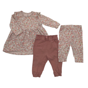 Unisex Lindex - Trikotaažist kleit, suurus 62 - 68 - Heleroosa (1)