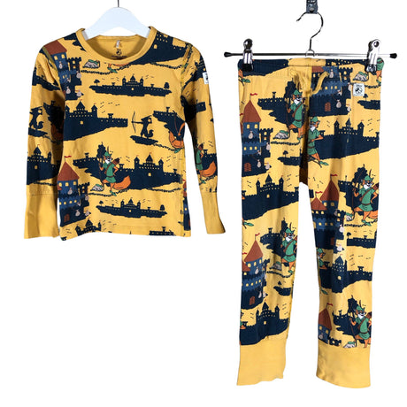 Unisex Polarn O. Pyret - Ööpesu, suurus 98 - 104 - Kollane ()