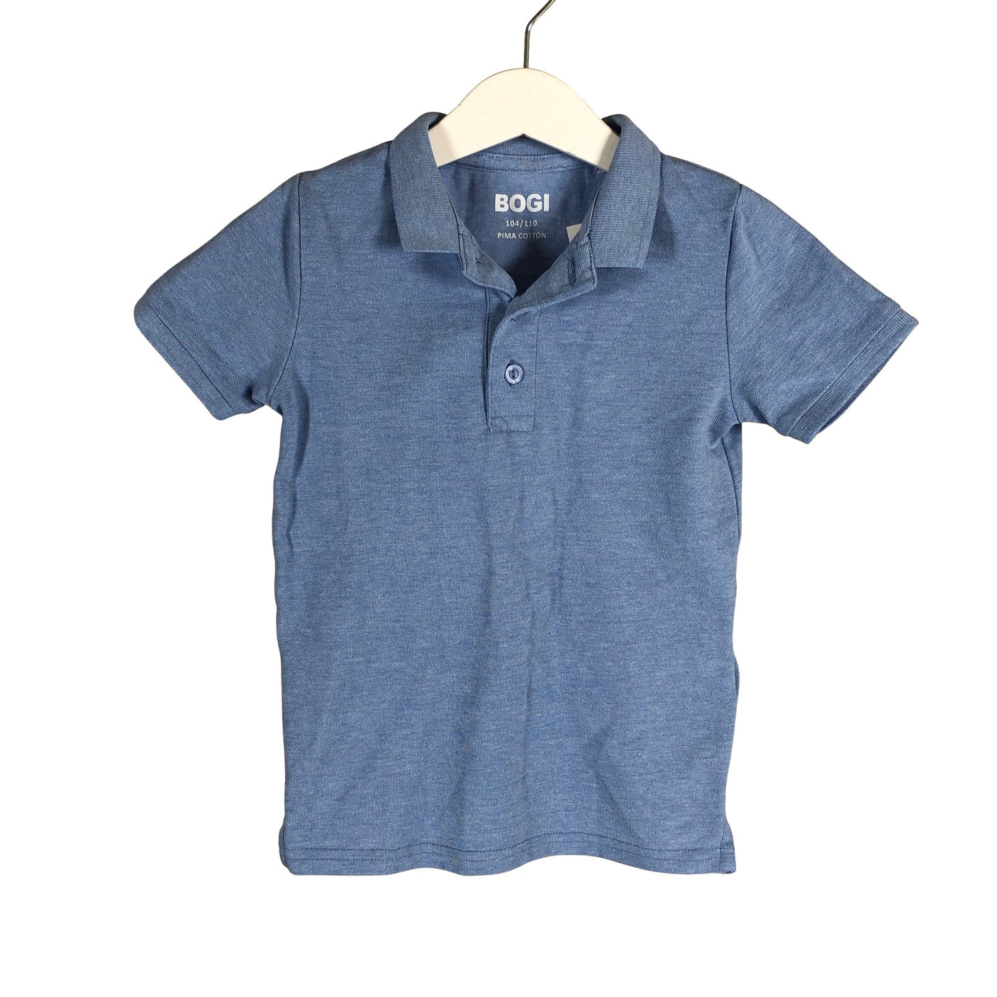 Unisex Bogi - Polosärk, suurus 104 - 110 - Helesinine (1)
