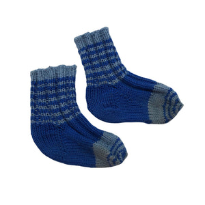 Unisex Handmade - Villased sokid, suurus 22 - Sinine (1)