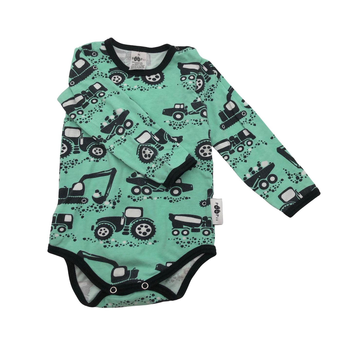 Unisex PaaPii - Bodi, suurus 80 - 86 - Roheline (1)