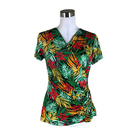 Unisex Helmi - Lühikeste käistega pluus, suurus 40 - Roheline ()