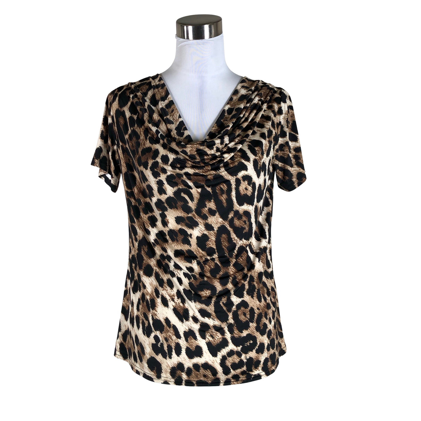 Unisex Helmi - Lühikeste käistega pluus, suurus 38 - Pruun (1)