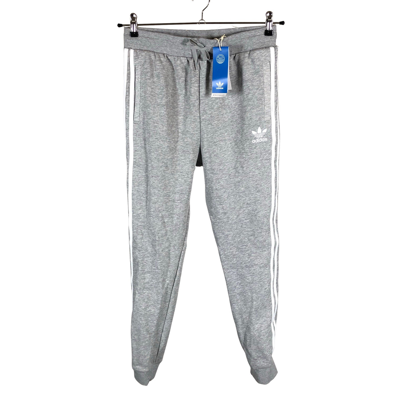 Unisex Adidas - Dressikangast püksid, suurus 158 - 164 - Hall (1)
