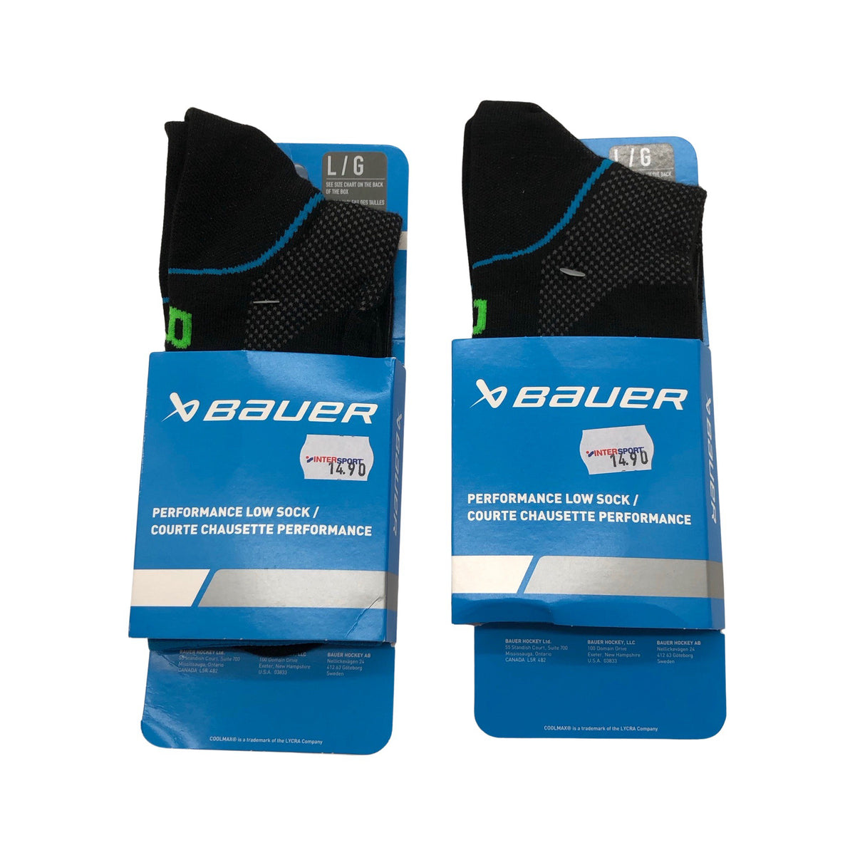 Unisex Bauer - Sokid, suurus 43 - Must (1)